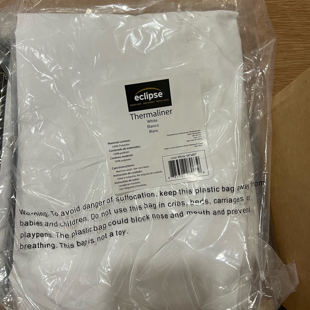 NEW Eclipse thermaliner BLACKOUT liners 54x60